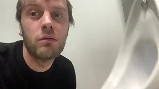 Faggot licks role of urinal