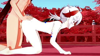 Genshin Impact Yaoi - Tartaglia fucks Kazuha's ass until she gets clean out pregnant coupled - Manga Anime Japanese Asian Game Porn Gay